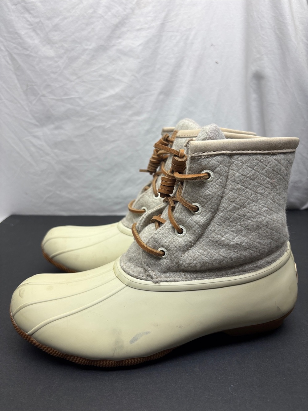 Sperry Beige Duck Boots, SZ 8.5 women’s - Picture 4 of 9